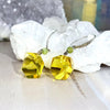 Amber And Peridot Earrings