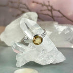 Citrine Brilliant Cut Ring 