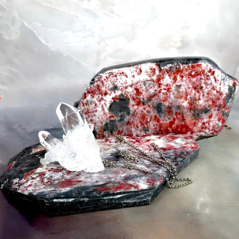 Cinnabarite Crystal Slice