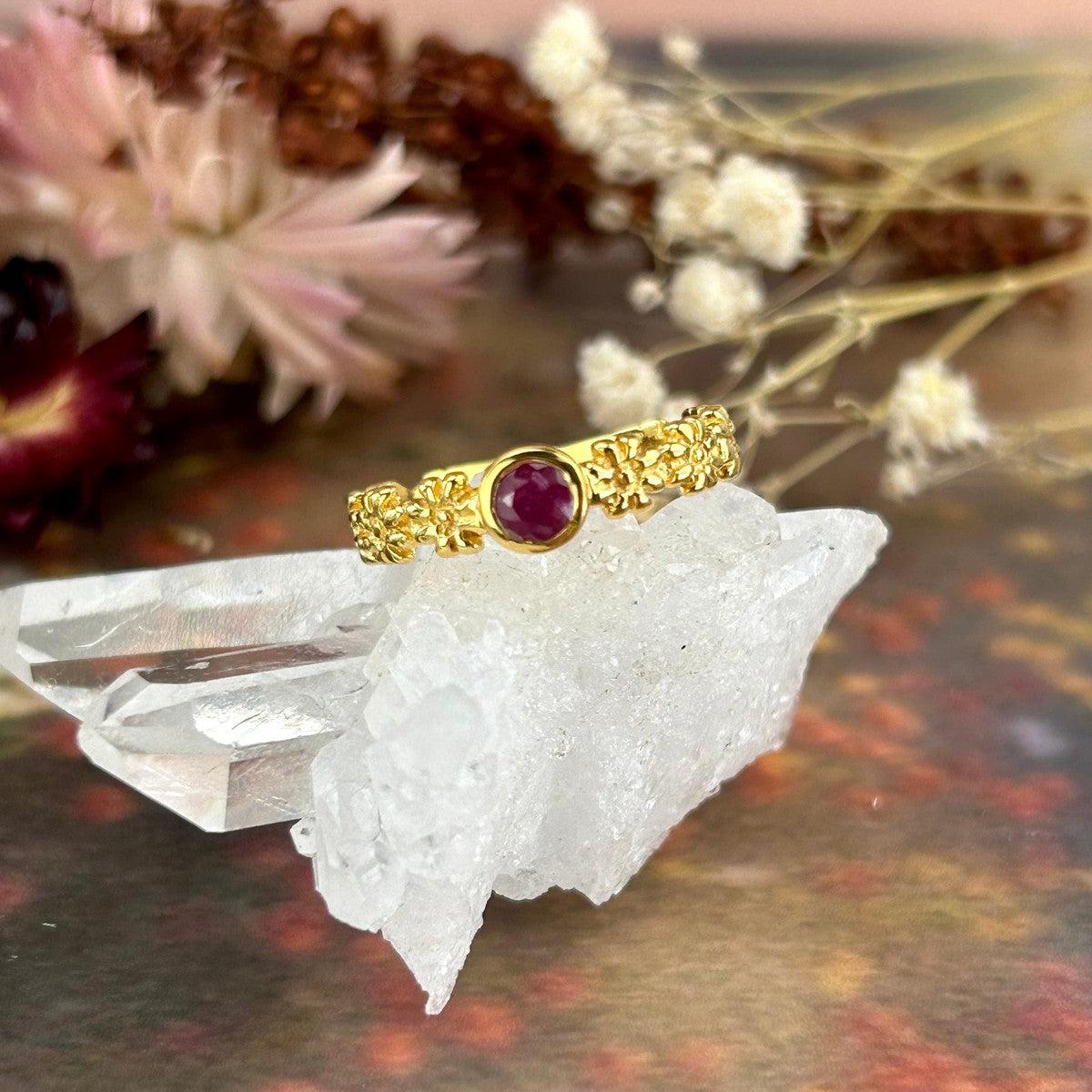 Ruby In Gold Jewellery