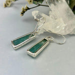 Green Stone Sterling Silver Earrings