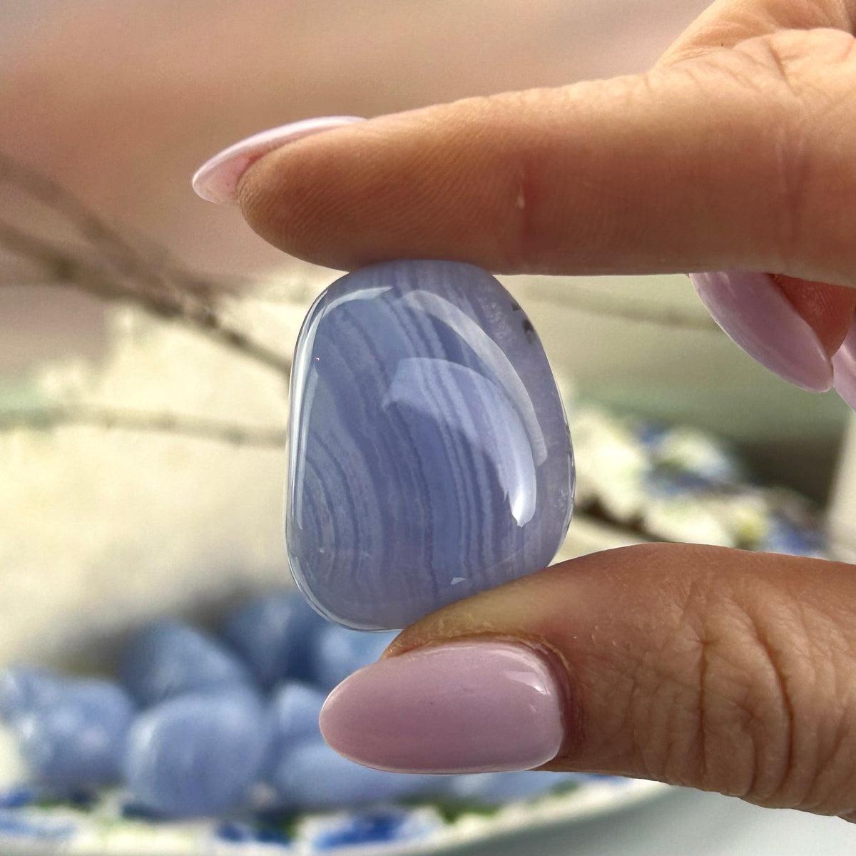 Blue Lace Agate Stone
