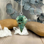 Green And Black Crystal Pendulum