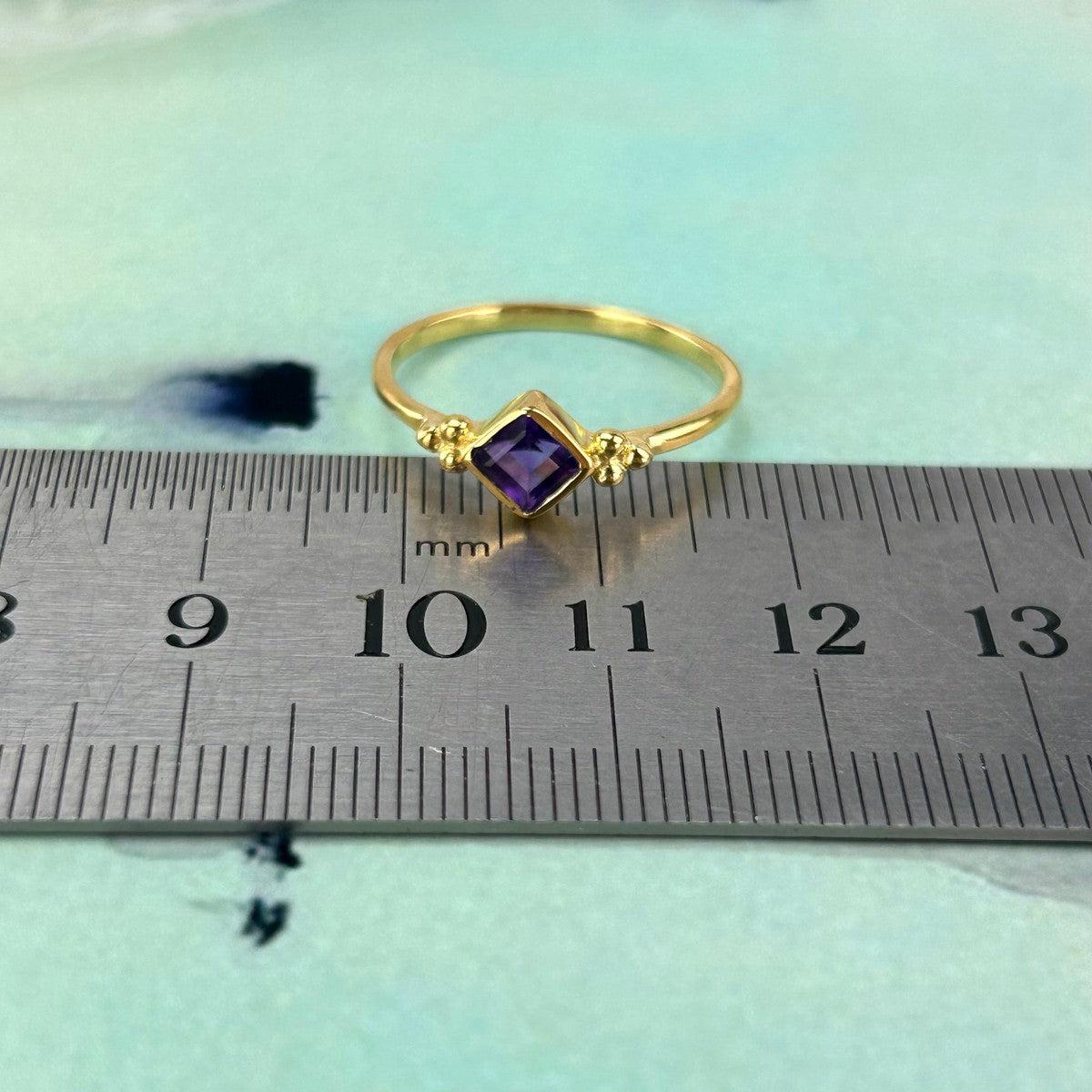 Gold Crystal Ring