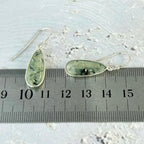 Prehnite Crystal Drop Earrings