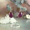 Faceted Ruby Earrings