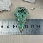 Real Turquoise Crystal Pendulum