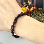 Garnet Elastic Bead Bracelet