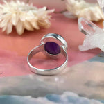 Amethyst Dome Silver Ring