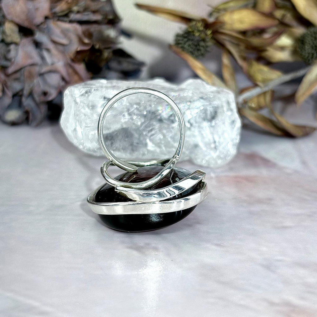 Adjustable Size Amber Ring