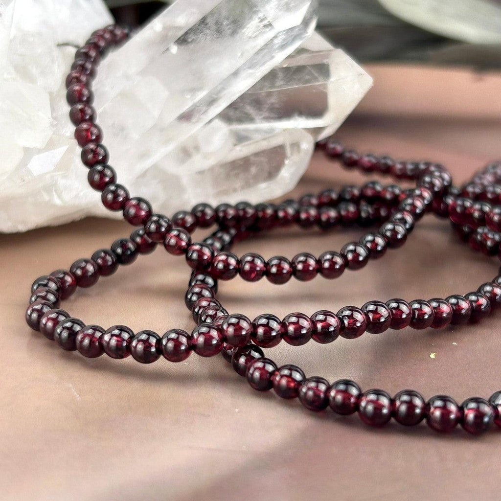 Deep Red Bead Bracelet