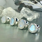 High Grade Rainbow Moonstone Ring