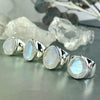 High Grade Rainbow Moonstone Ring