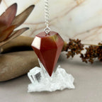 Red Mookaite Crystal Pendulum