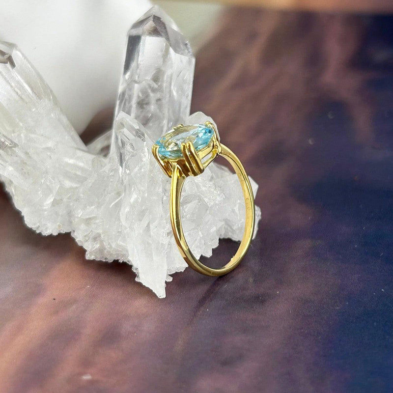 Pale Blue Gemstone Ring