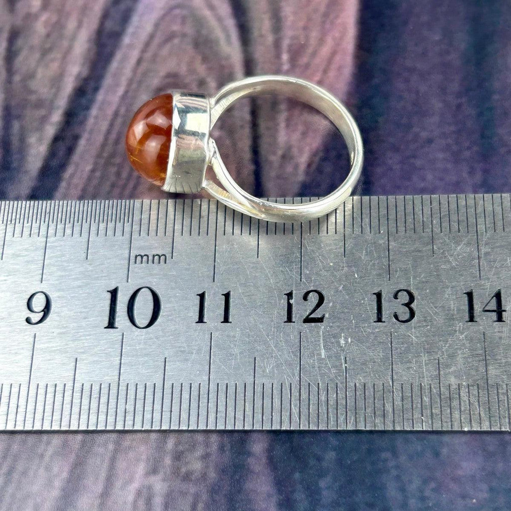 Real Citrine Sterling Silver Ring