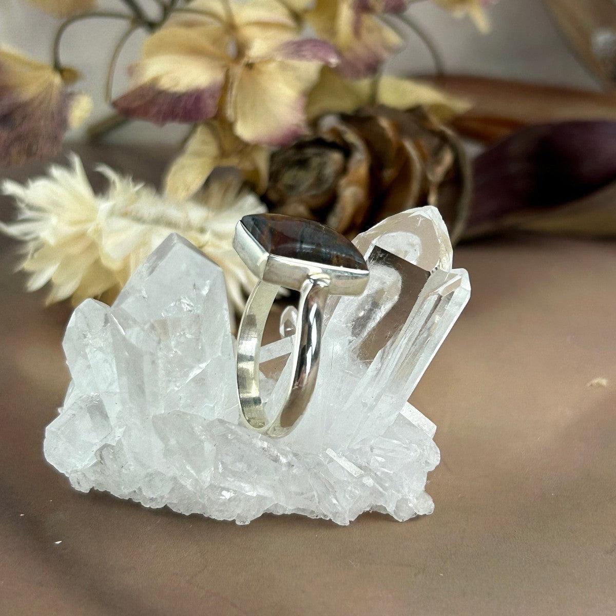 Multi Stone Silver Ring