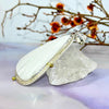 Scolecite Elongated Teardrop Large Ornate Pendant