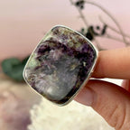 Green And Purple Crystal Ring