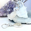 Cat’s Eye & Rainbow Moonstone Double Drop Earrings