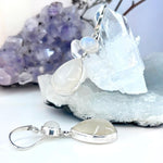 Cat’s Eye & Rainbow Moonstone Double Drop Earrings