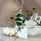 Bright Green And Blue Stone Pendant
