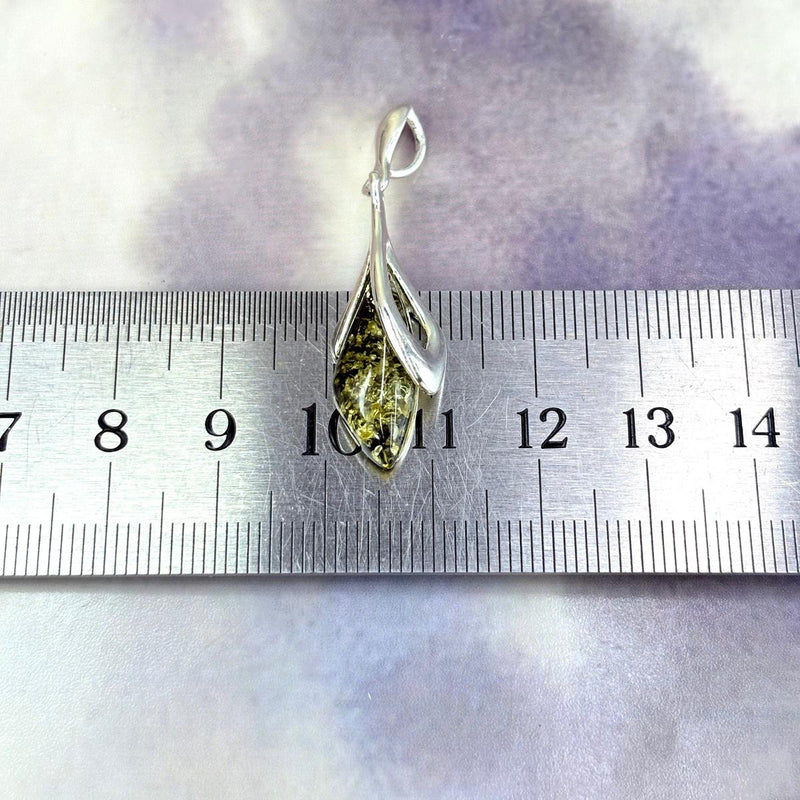Assorted Baltic Amber Flower Bud Pendants