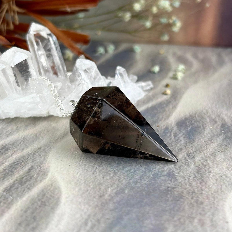 Brown Quartz Crystal Pendulum