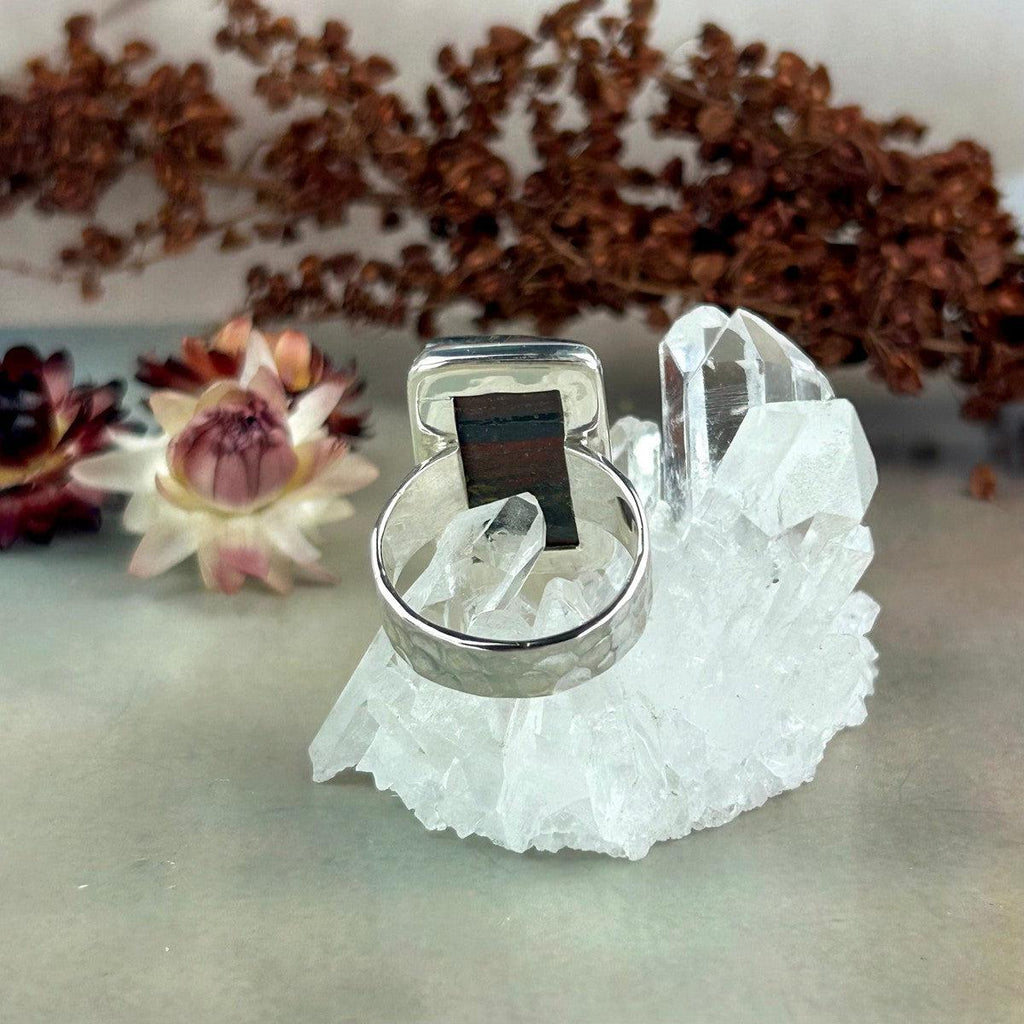 Metallic Stone Ring
