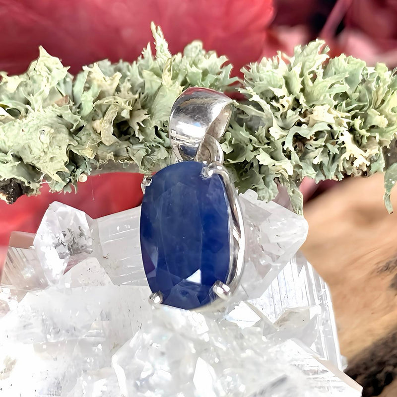 Bright Blue Sapphire Pendant