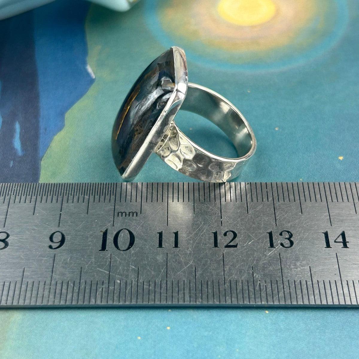 Tiger Iron Stone Ring