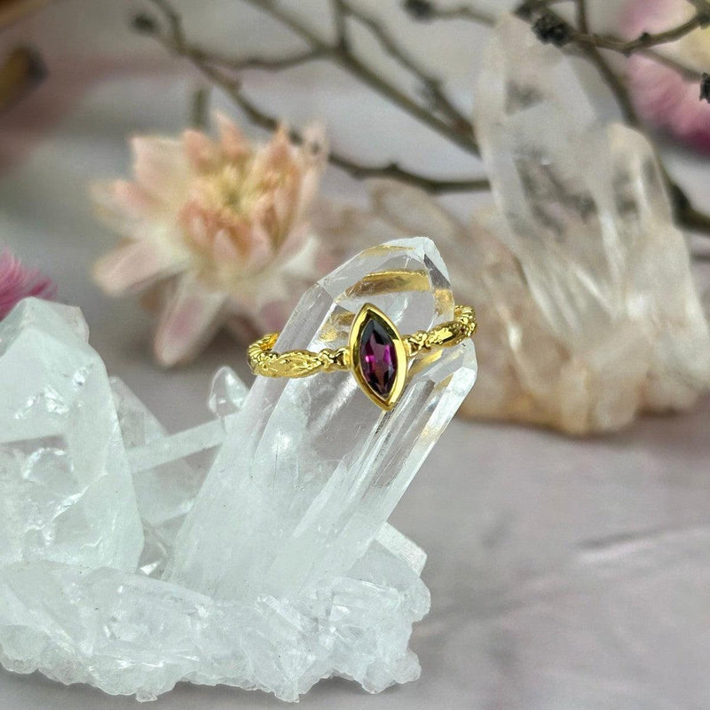 Hot Pink Crystal Ring