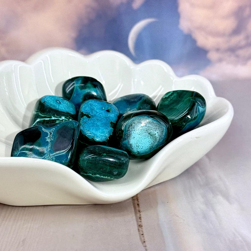 Blue And Green Tumbled Stones