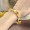 Yellow Crystal Chip Bracelet