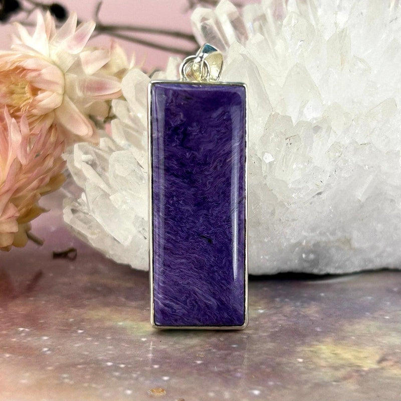 Bright Purple Crystal Pendant