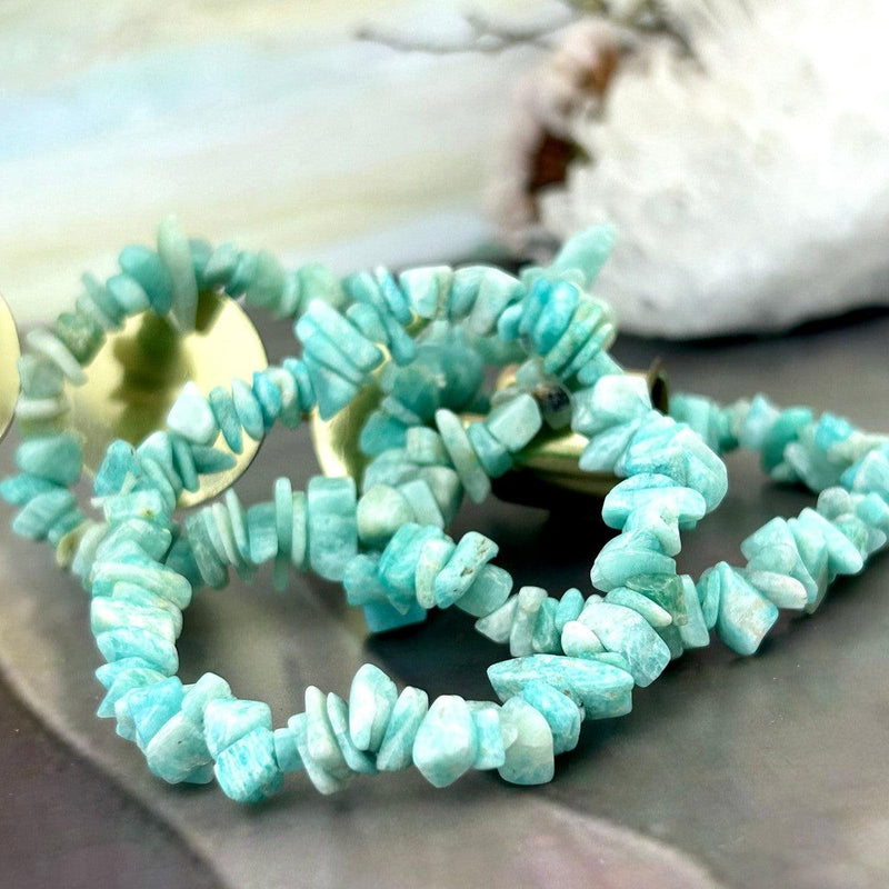 Elastic Amazonite Crystal Bracelet