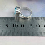 Blue Topaz Sterling Silver Ring