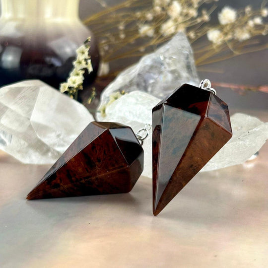 Mahogany Obsidian Pendulum