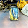 Labradorite Rectangle Ring