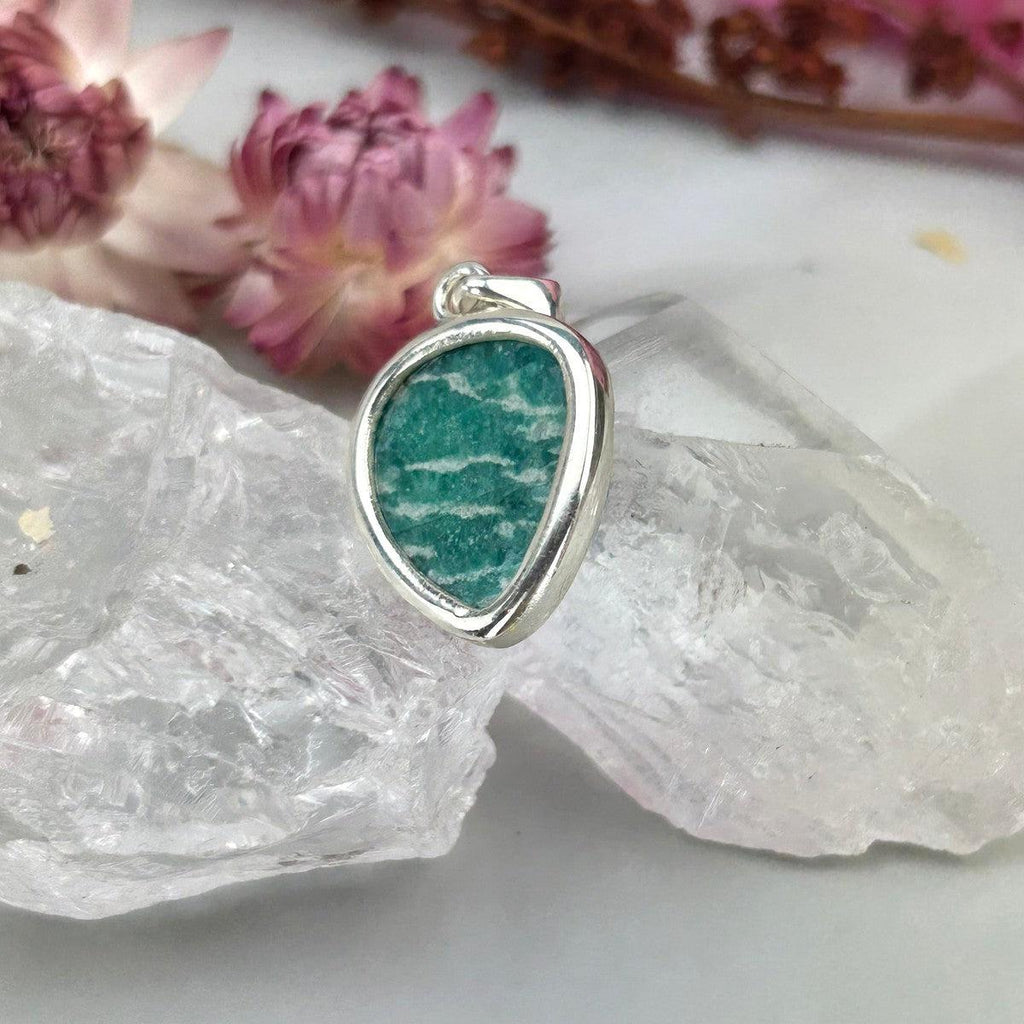 Amazonite Teardrop Pendant