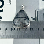 Black Tourmaline Rutile Pendant