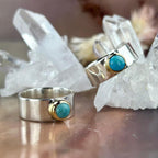 Turquoise Wide Band Ring