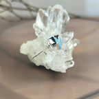 Diamond Shape Larimar Studs