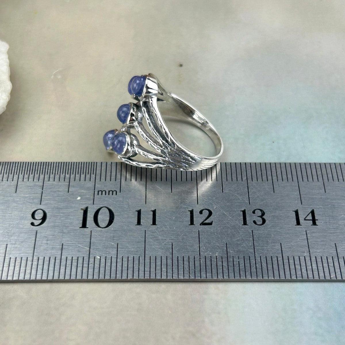 Tanzanite Crystal Ring