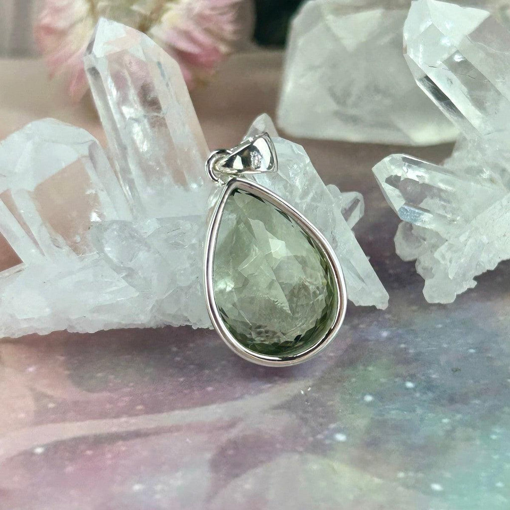 Teardrop Cut Gemstone Pendant