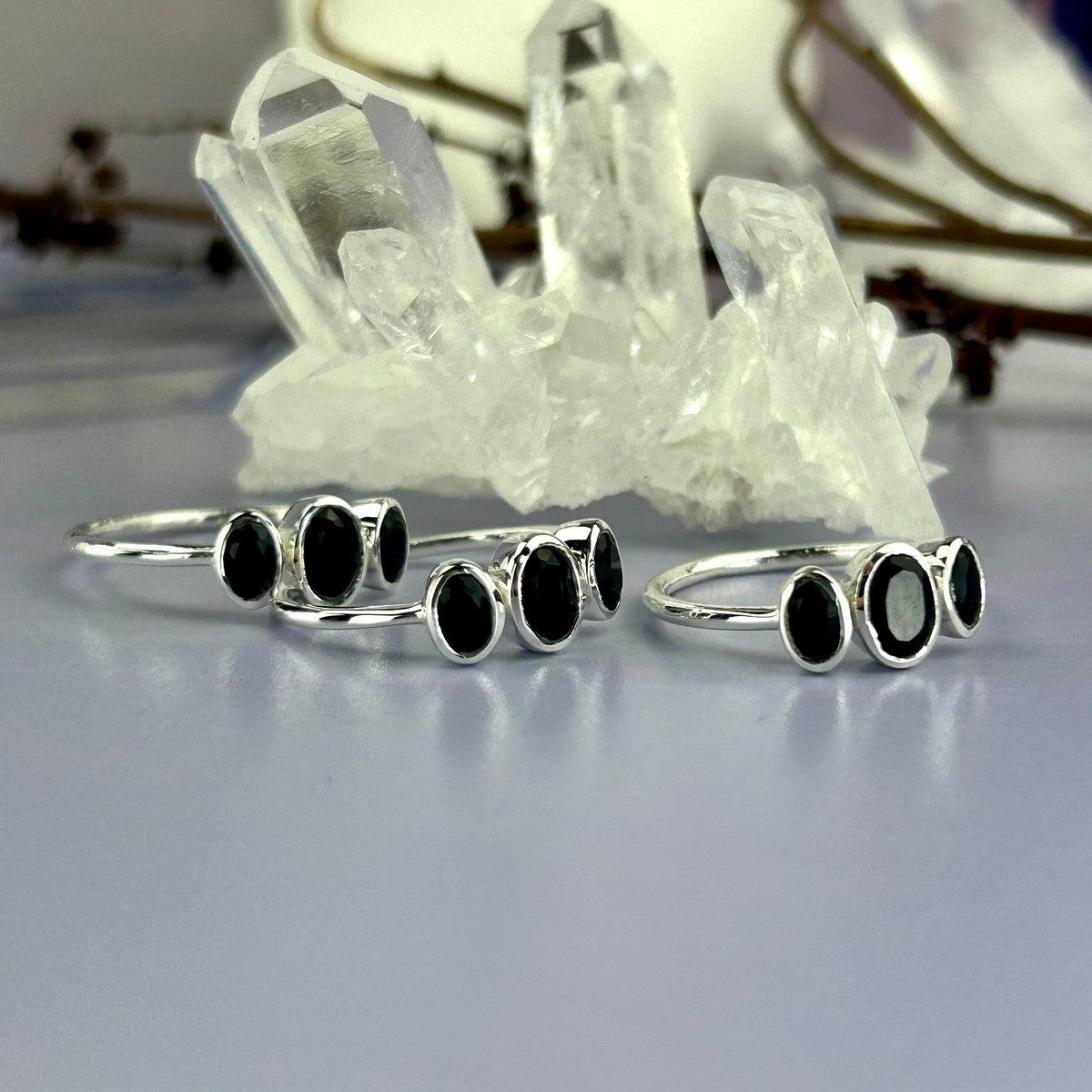 Stackable Black Onyx Ring