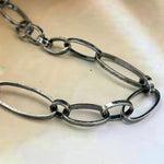 Mismatched Link Sterling Silver Chain