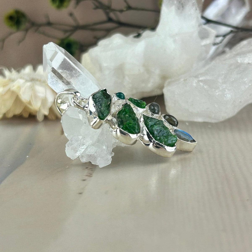 Diopside Crystal Pendant