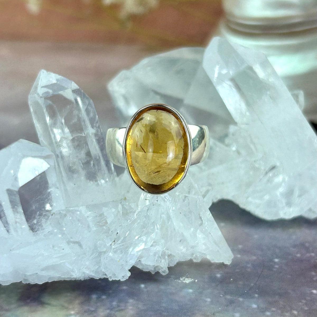 High Grade Natural Citrine Ring