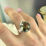 Prasiolite Gemstone Ring